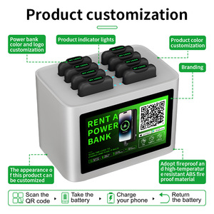 สถานีเช่าแบตเตอรี่สำรอง Y2 Power Shared Power Bank 8 ช่อง ความจุ 5000mAh ลิเธียมโพลิเมอร์ ตู้ชาร์จสำหรับใช้งานเชิงพาณิชย์ - Product Image 2