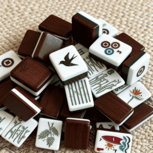 Factory-Made American-style Acrylic Crystal Mini Mahjong Set, Outdoor Travel Mahjong Set, <b>Entertainment</b> Hand-rolled Mahjong Set. - Product Image 1