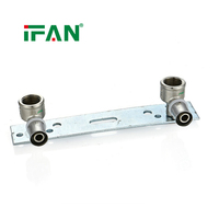 Raccords de tuyauterie PEX de toutes tailles standard IFAN, raccords PEX en laiton forgé, raccords à sertir en laiton filetés de 16 à 32 mm