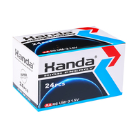 Handa 1.5V AA R6 Zinc Carbon Battery 24-Pack Primaire Dry Cell pour l'électronique domestique de faible puissance Vente en gros Offre en gros