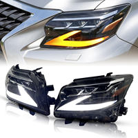 Phares avant à LED dynamiques avec 3 lentilles de projecteur pour Lexus GX400 GX460 X470 (2014-2022) – Kit de mise à niveau et accessoires pour phares de voiture