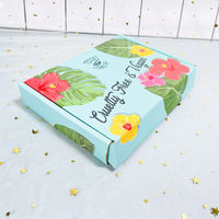 Boîte d'expédition pliante en carton ondulé de couleur personnalisée, impression couleur recto-verso
