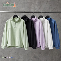 Veste de sport tendance à col roulé, manches longues, coupe ample, avec cordon de serrage, pull court à demi-zip pour le yoga, pour femme