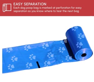 Sacs à déjections pour animaux de compagnie, sacs à crottes de chien, sacs biodégradables étanches pour les promenades en extérieur et le nettoyage - Product Image 6