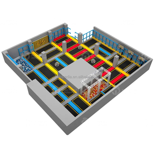 Playpedia Factory, équipement <span class=keywords><strong>de</strong></span> parc d'aventure commercial <span class=keywords><strong>de</strong></span> 1000 m², grand parc <span class=keywords><strong>de</strong></span> trampolines intérieur, parc <span class=keywords><strong>de</strong></span> trampolines sur mesure à thème - Product Image 6