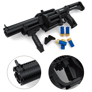 DIY 조립 시뮬레이션 모델 샷건 M870 기관단총 MP4 빌딩 블록 세트, 밀리터리 무기 시리즈 브릭 장난감 (봉지 포장) - Product Image 4