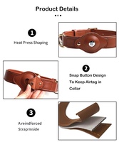 GPS de haute qualité en cuir véritable, pour chien et chat, étiquette autocollante, collier de chien de compagnie, Anti-perte, localisateur