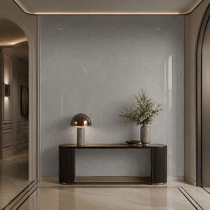 Losa de piedra sinterizada con aspecto de mármol gris claro Armani, baldosa de porcelana con aspecto de mármol pulido de 1600 x 3200 x 12 mm para pared y suelo - Product Image 1