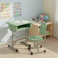 Chaise de bureau moderne réglable en plastique écologique et durable avec tiroir intégré, design simple pour l'école, la maison et le bureau