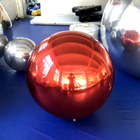 Décoration de boule de miroir gonflable de fête d'événement de festival boule de ballon gonflable de miroir géant personnalisé pour des vacances