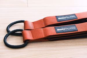 Correas Dobles <span class=keywords><strong>INIKO</strong></span> R0202415 para Pilates y Fitness, para Uso en Reformer y Cadillac en Estudios, Tejido Rojo Anaranjado, Nailon 4.6x42mm - Product Image 5