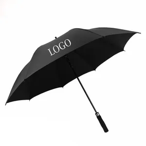 Regenschirm Custom Umbrellas Supplier Paraguas Sombrillas Fiberglass Straight Golf Size Rain Umbrella With Logo