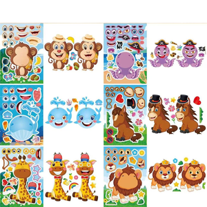 Autocollants décoratifs personnalisés de la série Blue <span class=keywords><strong>Stitch</strong></span> pour garçons <span class=keywords><strong>et</strong></span> filles, jaune Ruben <span class=keywords><strong>Lilo</strong></span> Play Saw Puzzle Party Decorations - Product Image 1