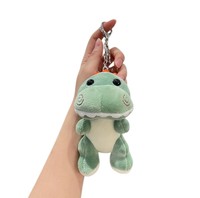 Porte-clés en peluche dinosaure mignon, jouet de dessin animé, breloque de sac, pour couple, cartable, animal en peluche Kawaii