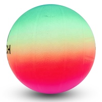 Ballon de volley-ball de plage personnalisé de 8 pouces, arc-en-ciel, PVC coloré, jouet doux au toucher