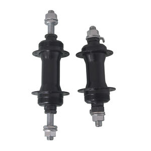 Pro BMX Hub GZAB-16 16H 前/后黑色钢制自行车轮毂，带筒轴密封轴承，兼容碟刹 - Product Image 4