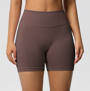 Shorts Deportivos de Cintura Alta para Mujer, Sin Costuras, Transpirables, Ligeros, de Secado Rápido, para Yoga y <span class=keywords><strong>Fitness</strong></span>, Spandex/Nailon - Product Image 2