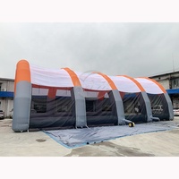 Tunnel d'entrée gonflable commercial personnalisé pour événements sportifs avec logo pour équipes scolaires et activités de course