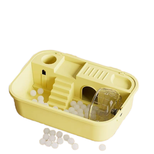 Cage <span class=keywords><strong>à</strong></span> hamster écologique neuve, provenant du fabricant, château d'<span class=keywords><strong>intérieur</strong></span> en acrylique avec puits de lumière, bouton, ensemble complet, boîte solide pour petits animaux - Product Image 6