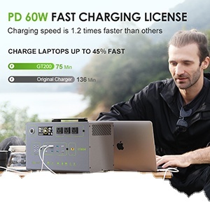 Station d'alimentation portable 600W avec logo personnalisé, sortie CA 110V/220V, alimentation de secours UPS et stockage d'énergie - Product Image 2