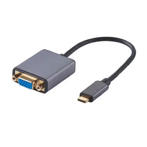 Wholesale vga to usb 3.0 cable-USB C to VGA female cable usb 3.1 type c to vga adapter cable vga to av converter