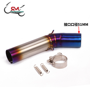 Tubo de enlace medio, Conector de escape intermedio para Suzuki <span class=keywords><strong>GSX</strong></span> <span class=keywords><strong>R600</strong></span> R700 R750 K6 K7 <span class=keywords><strong>K8</strong></span>, K6 GSXR 600 750 GSXR700 GSXR750 - Product Image 2