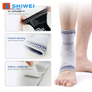 SHIWEI-3016 # Breathable mắt cá chân Brace bảo vệ có thể điều chỉnh nén hỗ trợ mắt cá chân tay áo cho chạy đi bộ - Product Image 5