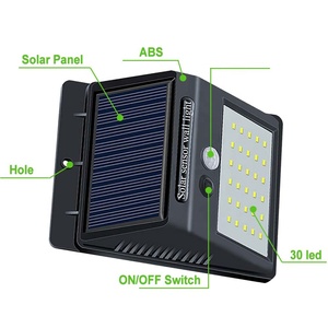 Garden Yard Pathway Led Small <strong>Pir</strong> Motion <strong>Sensor</strong> <strong>Outdoor</strong> Waterproof LED Wall <strong>Lamp</strong> Solar <strong>Sensor</strong> Light