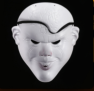 Máscara de Halloween Popular y divertida Payaso Reanimado Prop Máscara de plástico realista Máscara de fiesta - Product Image 4