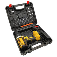Perceuse-visseuse sans fil 12V lithium-ion, double vitesse, perceuse à percussion réversible, tournevis électrique rechargeable à poignée pistolet, ensemble complet