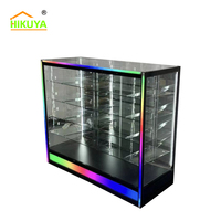 Vitrine en verre sur mesure HiKUYA, vitrine en verre, plusieurs couleurs sur la base, vitrine en verre