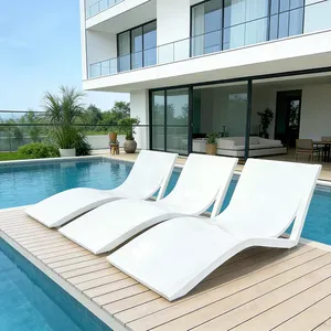Chaise longue de jardin en fibre de verre personnalisée pour hôtel, resort, piscine - Product Image 2