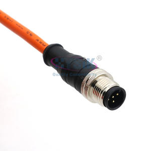 M12ケーブルアセンブリ オス メス IP67 IP68 防水 カスタム 3 5 6 12 17ピン M12センサー 4ピン 8ピン コネクタ M12ケーブル - Product Image 3