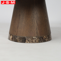 Table basse contemporaine en bois massif, design durable et écologique, plateau en pierre, table d'appoint pour salon, chambre à coucher, table de chevet