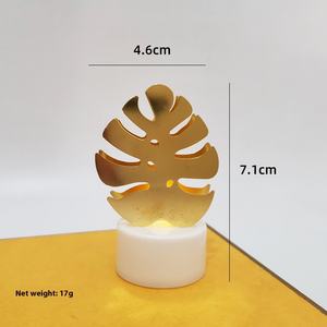 شمعة إلكترونية LED جديدة للمسلمين من الحديد المطاوع بدون لهب لتزيين عيد مبارك ورمضان والمنزل والحفلات والمكتب - Product Image 4