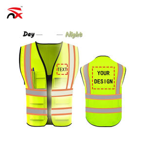 आउटडोर 5 जेब के साथ सुरक्षात्मक Workwear उच्च दृश्यता चिंतनशील सुरक्षा बनियान - Product Image 3