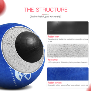 Pelota de Juego Arcoíris Ecológica y No Tóxica de 8.5 Pulgadas, Fábrica de Origen, Material de Goma Inflable Resistente al Desgaste, Tamaño Personalizado - Product Image 3