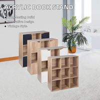 YVT Support de livre portable moderne en plastique, étagères en bois créatives pour la maison, bureau, salon, chambre, hôpital