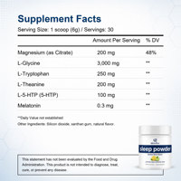 Poudre de magnésium pour le sommeil Qbioflex OEM/ODM, saveur citron et lime, minéral alimentaire pour adultes