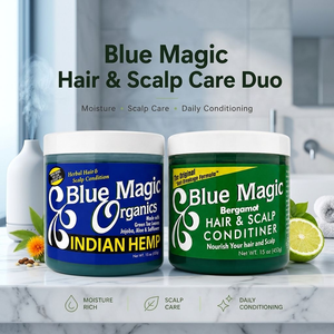 Duo de Cuidado Capilar y del Cuero Cabelludo Blue Magic, Set de Acondicionador Herbal, Hidrata y Nutre, Cuidado Diario del Cabello, Cáñamo Indio y Bergamota - Product Image 3