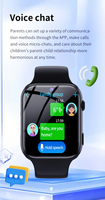 Montre connectée pour enfants Y68D Y80, étanche IP67, avec carte SIM 4G, caméra HD, appel vidéo bidirectionnel, boussole et batterie 500 mAh