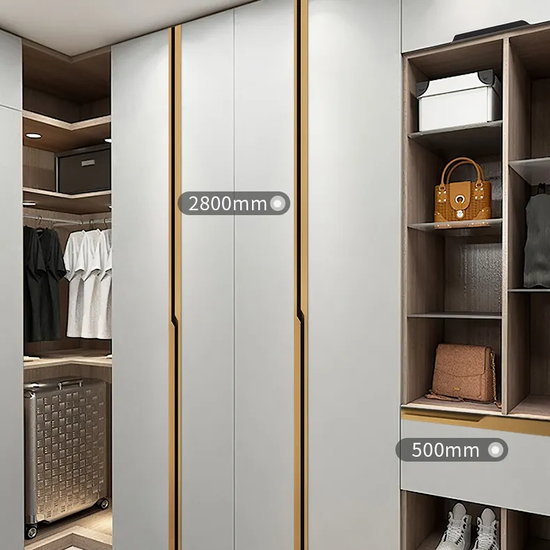 Aluminum Embedded cabinet door pull handle Wardrobe closet long handle aluminum Profile cabinet handles
