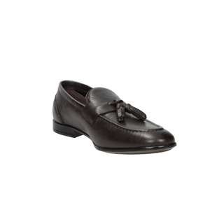 Mocassins pour homme Gino Tagli Marron 41 avec détail pompon - Product Image 4