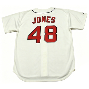Camiseta de Béisbol Retro Cosida de los Años 60 (1960-1967) para Adultos y Jóvenes, con los Nombres de FELIX MILLAN, FELIPE ALOU, CLAUDE RAYMOND, HANK <span class=keywords><strong>AARON</strong></span>, 48 <span class=keywords><strong>JONES</strong></span>, Tallas S-5XL - Product Image 4