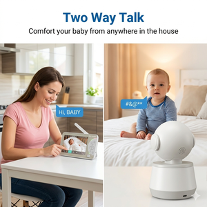 KT714T 7 Inch 720P HD WiFi Baby Monitor with 5000mAh Rechargeable Battery 1000ft <b>Range</b> Two Way Audio - Product Image 5