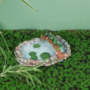 Resin Crafts Frog Pond Home Decoration