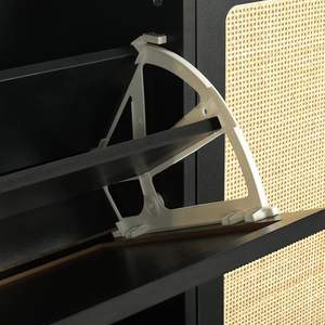 Mueble zapatero con cajones abatibles, almacenamiento que ahorra espacio para la entrada y el recibidor, color madera natural - Product Image 4