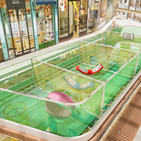 Aire de jeux intérieure personnalisée pour enfants avec filet de cordes, équipement de jeu souple commercial multi-zones, parc d'aventure sécurisé pour enfants