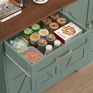 71'' Large Farmhouse <strong>Sideboard</strong> with Adjustable Shelves and 2 Large Drawers - Product Image 4
