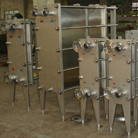 Échangeur de chaleur à plaques en acier inoxydable, système de chauffage et de refroidissement industriel pour liquides alimentaires, économie d'énergie BR081M-180